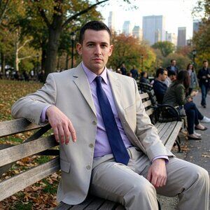 New 2026 Mens 2pc Solid Stone Suit Set, Modern Fit